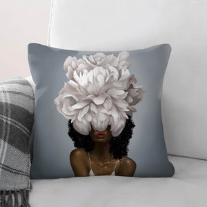 Elegant Woman B Cushion Cushion Cushion Square Clock Canvas