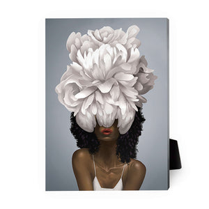 Elegant Woman B Desktop Canvas Desktop Canvas 13 x 18cm Clock Canvas