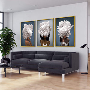 Elegant Woman Canvas Art Clock Canvas