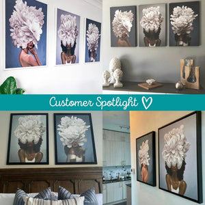 Elegant Woman Canvas Art Clock Canvas