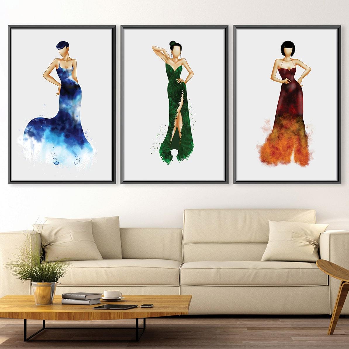 Elemental Woman Canvas Art Clock Canvas