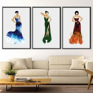 Elemental Woman Canvas Art Clock Canvas