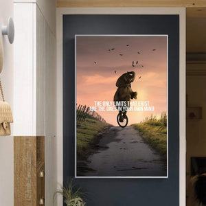 Elephant Limits Clock Canvas