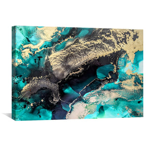 Emerald Beauty Canvas Art Clock Canvas