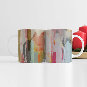 Emotions Painted Mug Mug White Clock Canvas