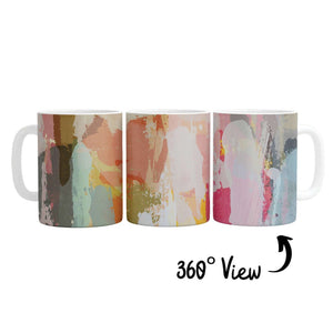 Emotions Painted Mug Mug White Clock Canvas