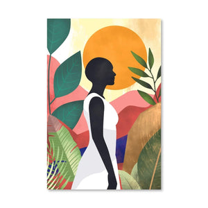 Empowered Vibe Canvas Art Clock Canvas