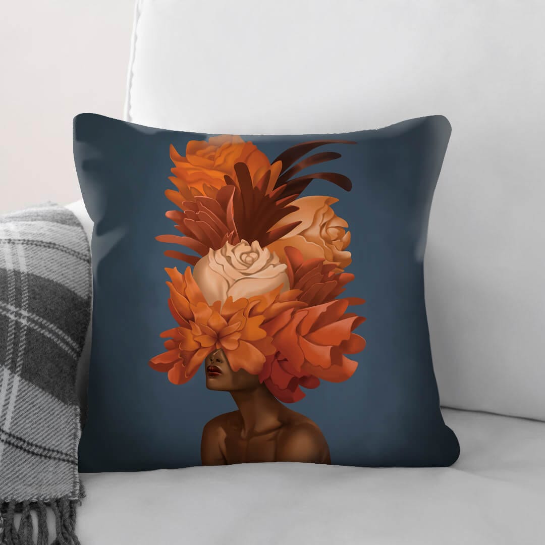 Empowered Woman B Cushion Cushion Cushion Square Clock Canvas