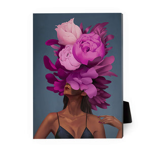 Empowered Woman C Desktop Canvas Desktop Canvas 13 x 18cm Clock Canvas