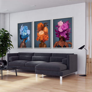 Empowered Woman Canvas Art Clock Canvas