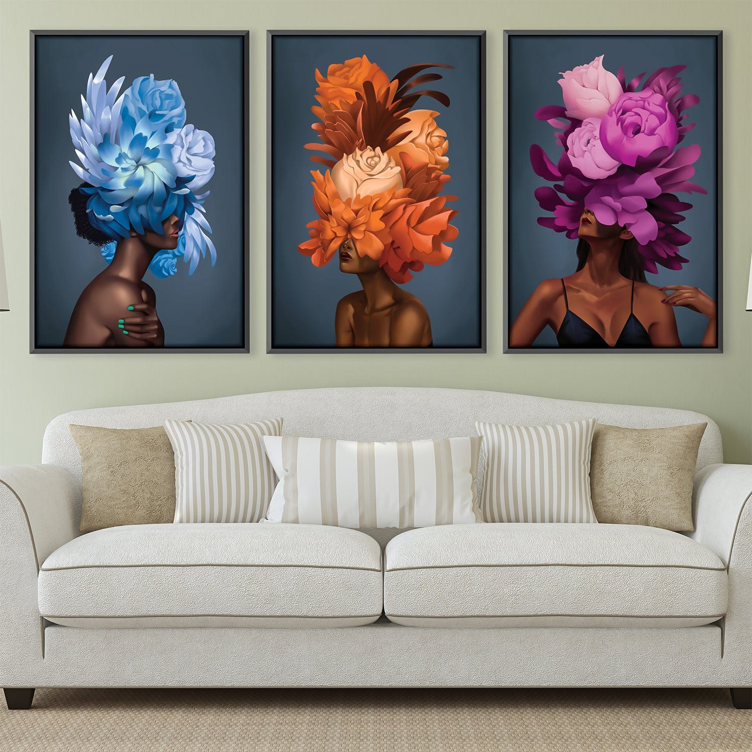 Empowered Woman Canvas Art Clock Canvas