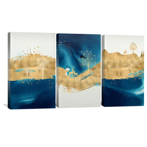 Enchanted Dream Canvas Art Set of 3 / 40 x 60cm / Framed Gallery Wrap Clock Canvas