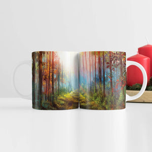 Enchanted Pathway Mug Mug White Clock Canvas
