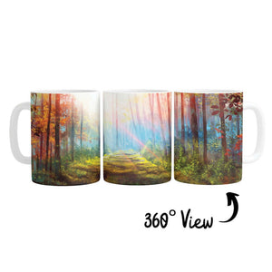 Enchanted Pathway Mug Mug White Clock Canvas