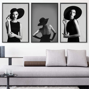 EnVogue Woman Canvas Art Clock Canvas
