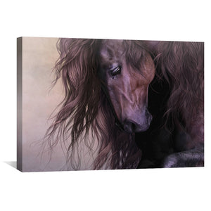 Equus Canvas Art 45 x 30cm / Unframed Canvas Print Clock Canvas