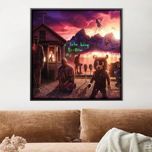 ERAS Canvas Art 30 x 30cm / Unframed Canvas Print Clock Canvas