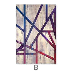 Eternal Divide Canvas Art B / 40 x 60cm / Unframed Canvas Print Clock Canvas