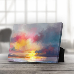 Euphoric Horizon Desktop Canvas Desktop Canvas 25 x 20cm Clock Canvas