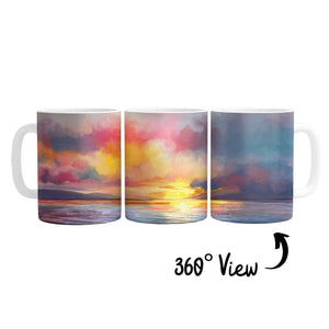 Euphoric Horizon Mug Mug White Clock Canvas