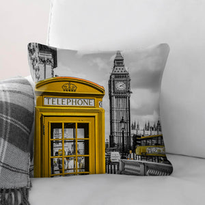 Europe Splash A Cushion Cushion Cushion Square Clock Canvas