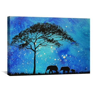 Evening Stroll Canvas Art Clock Canvas