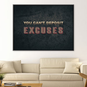 Excuses Canvas Art Clock Canvas
