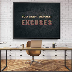 Excuses Clock Canvas