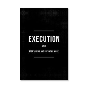 Execution Canvas Art Clock Canvas