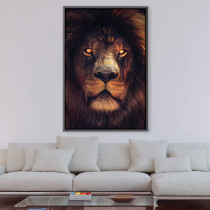 Exotic Lion Canvas Art Clock Canvas