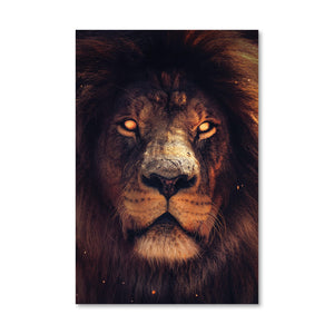Exotic Lion Canvas Art Clock Canvas