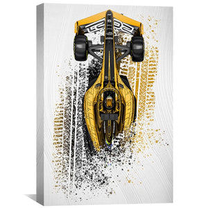 Faded Racing Canvas Art Clock Canvas