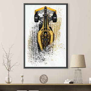 Faded Racing Canvas Art 30 x 45cm / Unframed Canvas Print Clock Canvas