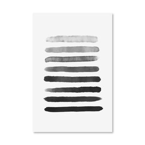 Faded Strokes Canvas Art Clock Canvas