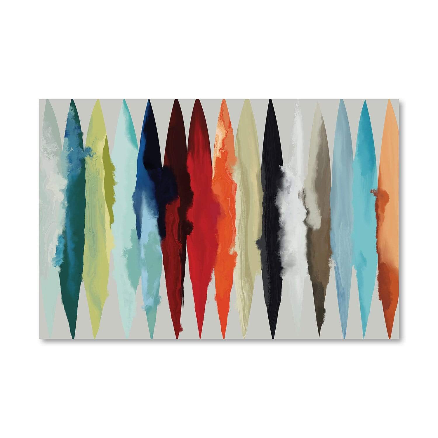 Faded Surf Canvas Art Clock Canvas