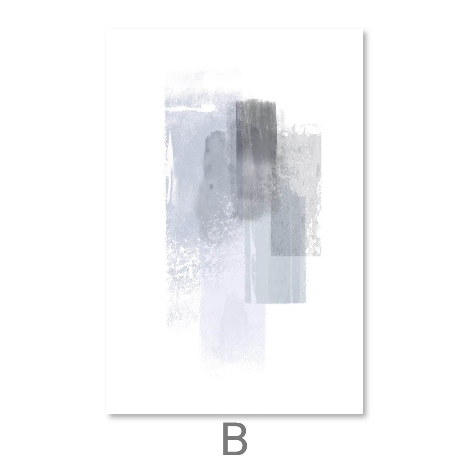 Faded Violet Canvas Art B / 30 x 45cm / Unframed Canvas Print Clock Canvas