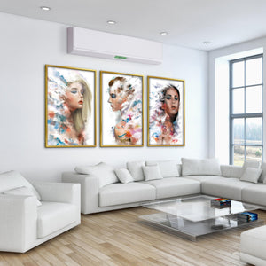 Faded Woman Canvas Art Clock Canvas