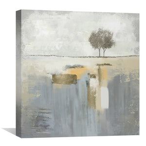 Fading Ground Canvas Art 30 x 30cm / Unframed Canvas Print Clock Canvas