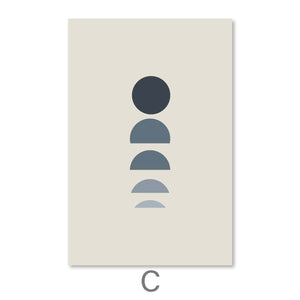 Fading Shades Canvas Art C / 30 x 45cm / Unframed Canvas Print Clock Canvas