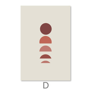 Fading Shades Canvas Art D / 30 x 45cm / Unframed Canvas Print Clock Canvas