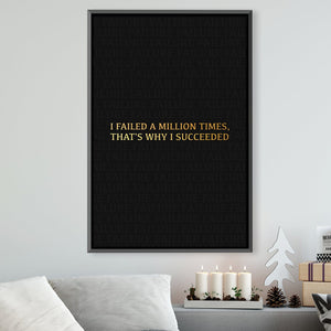 Failure Canvas Art Clock Canvas