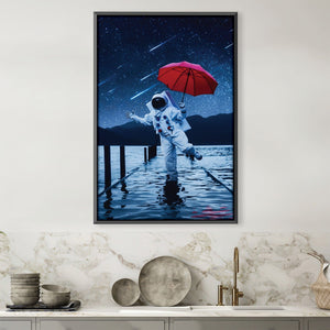 Falling Stars Canvas Art 30 x 45cm / Unframed Canvas Print Clock Canvas