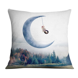 Fantasy Crescent Cushion Cushion Cushion Square Clock Canvas