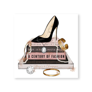 Fashion History Canvas Art Clock Canvas