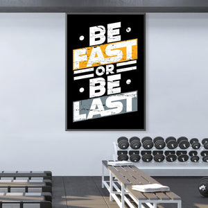 Fast or Last Canvas Art Clock Canvas