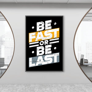Fast or Last Clock Canvas