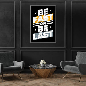 Fast or Last Clock Canvas