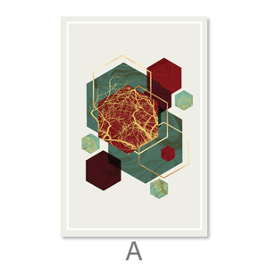 Festive Motif Canvas Art A / 40 x 50cm / Unframed Canvas Print Clock Canvas