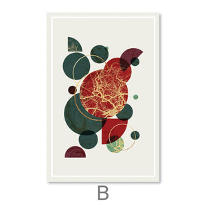 Festive Motif Canvas Art B / 40 x 50cm / Unframed Canvas Print Clock Canvas