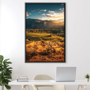 Fields of Gold Canvas Art 30 x 45cm / Unframed Canvas Print Clock Canvas